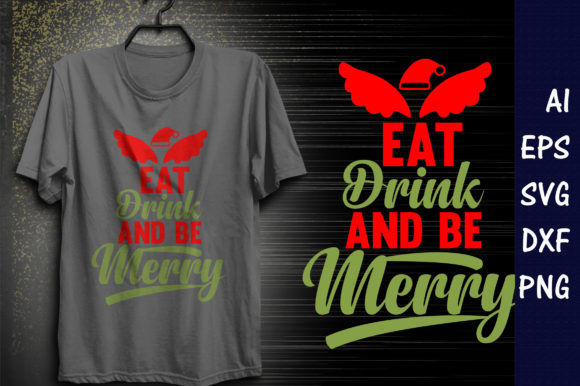 Christmas Quote SVG Design, Eat, Drink,