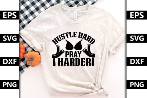 Christmas Quote SVG Design: Hustle Hard Graphics for T-Shirt Designs