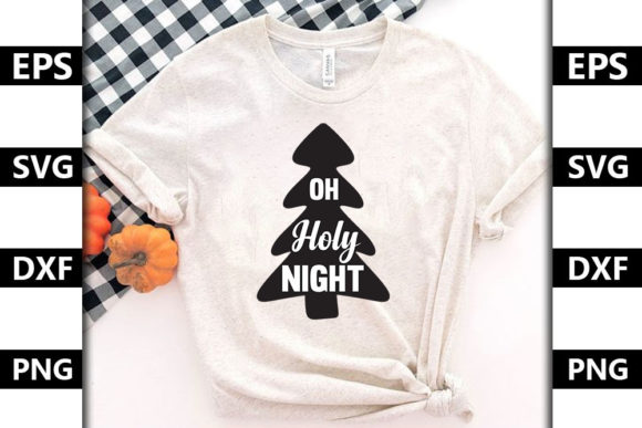 Christmas Quote SVG Design, Oh Holy Nig: Graphics & T-Shirt Designs