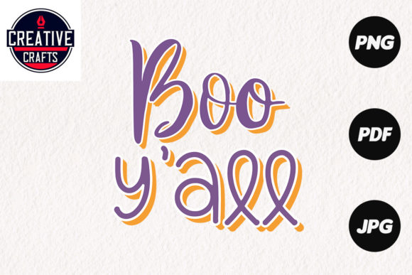 Halloween Sublimation Design Boo Y all