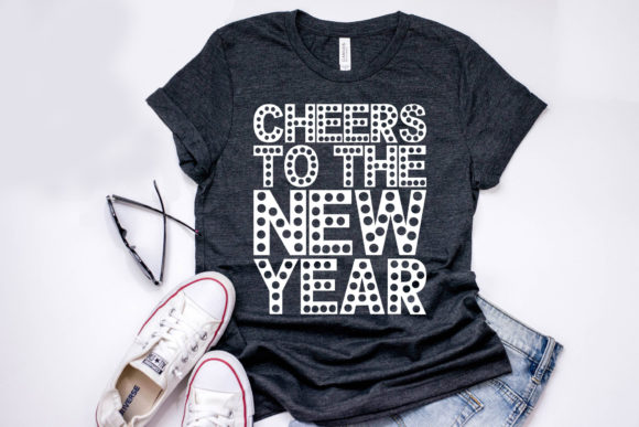 Happy New Year Quote SVG Design, Cheers