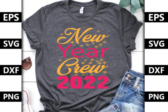 Happy New Year Quote SVG Design: Graphics for T-Shirt Designs