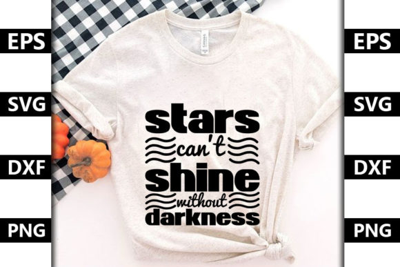 Mental Health Quote SVG Design, Stars — Graphics & T-Shirt Designs