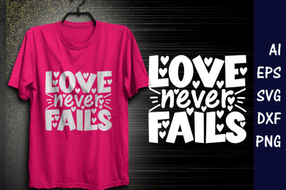 Winter Quote SVG Design: Love Never Fail Graphics